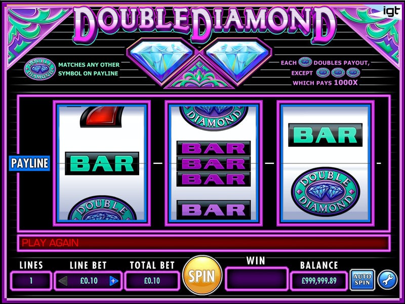 Double diamond slot machine parts